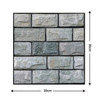 10Pcs 3D Peel and Stick Wall Tiles(12x12 inches)
