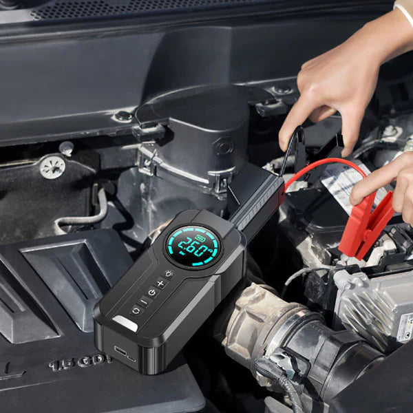 All-in-one emergency electric car jump starter air pump machine