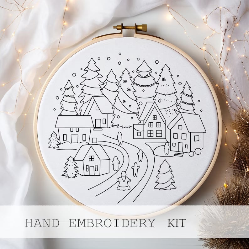Christmas Embroidery KIT(DIY)