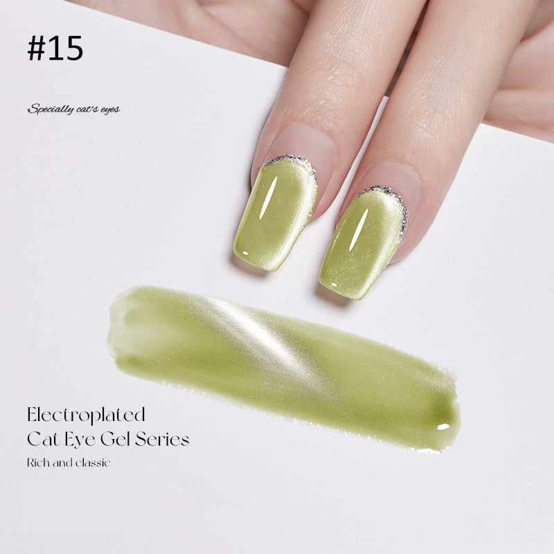 Crystal Wide Cat Eye Nail Gel Polish