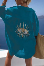 CASUAL SEQUIN BEADED SHIRT