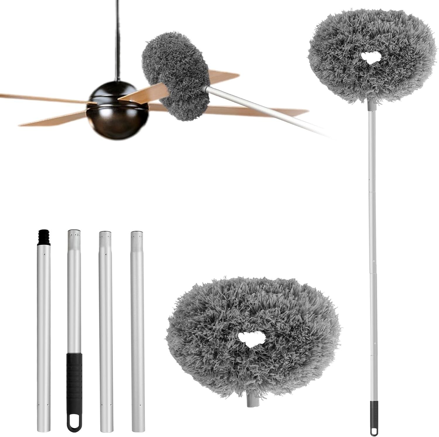 Ceiling Fan Duster With Extension Rod