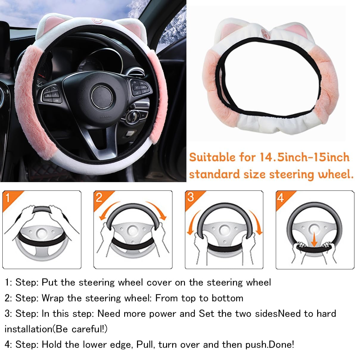Car Steering Wheel Cover
