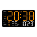 8.67''/16" Digital Wall Clock with RGB Color Changing Remote Control