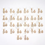 2 Pack - Initial Letter Pendant Necklaces