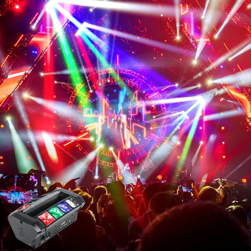 8 Beam Stage Lights with Sound Activated and DMX Moving Head