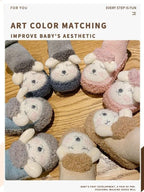 (🎁Hot Sale🎁) Baby Cartoon Plush Cotton Toddler Shoes