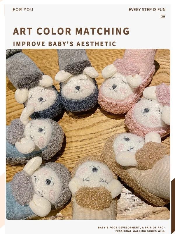 (🎁Hot Sale🎁) Baby Cartoon Plush Cotton Toddler Shoes