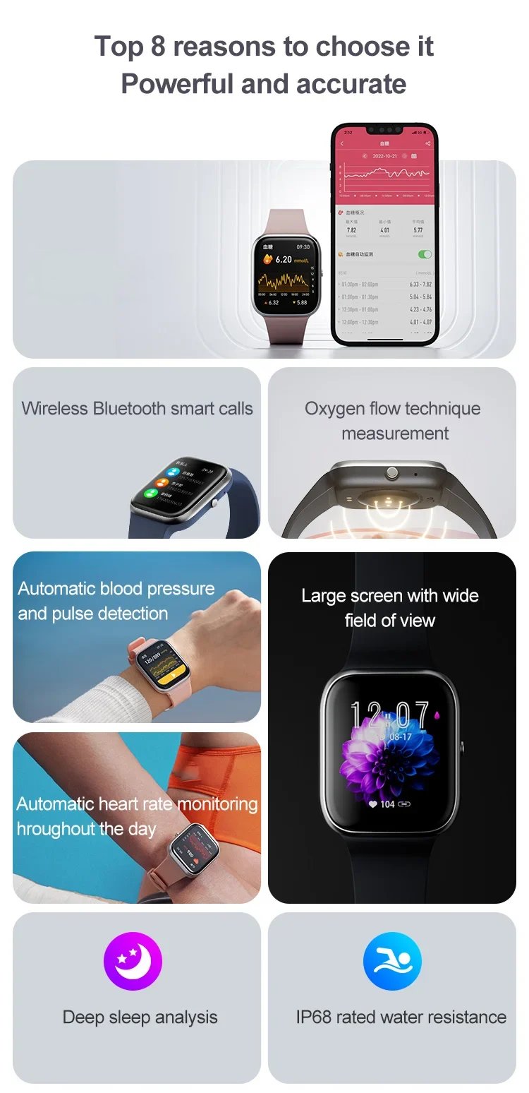 Bluetooth fashion smartwatch