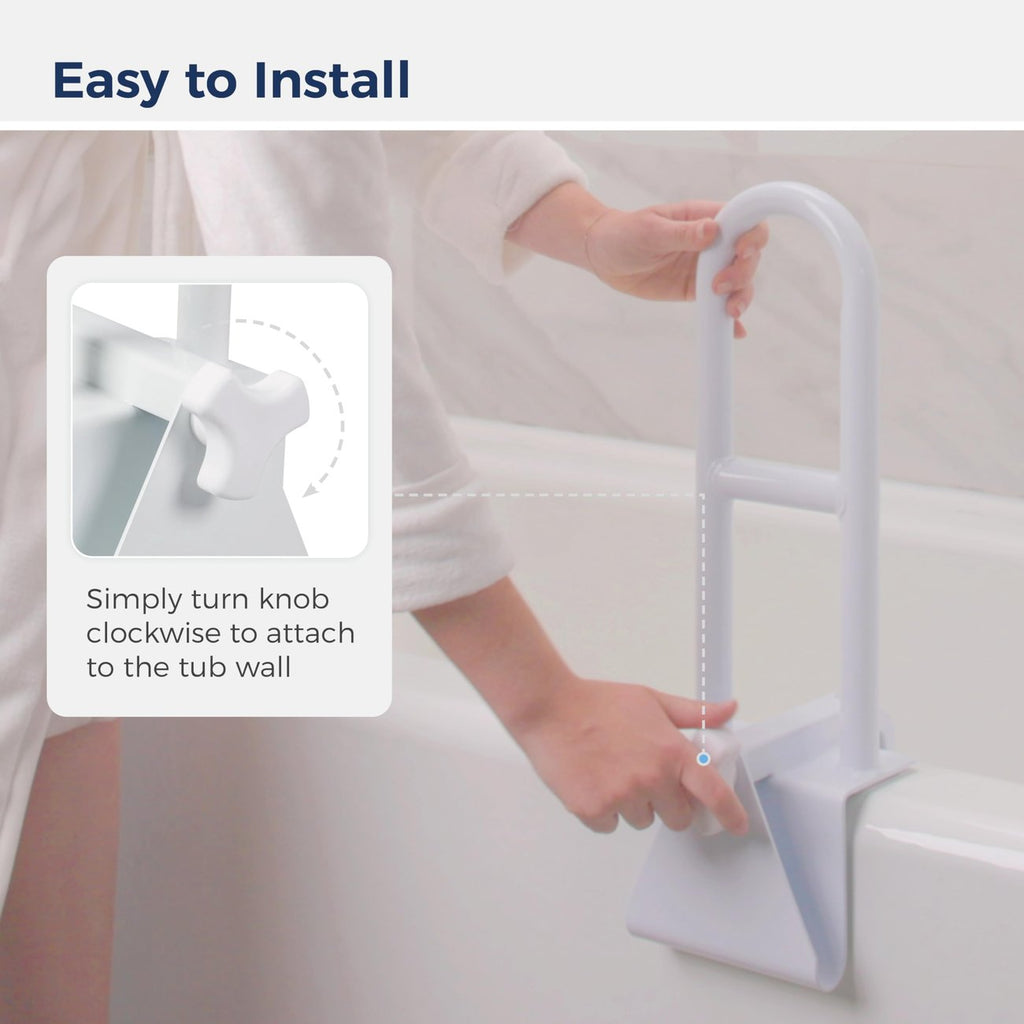 Clamp-On Tub Rail