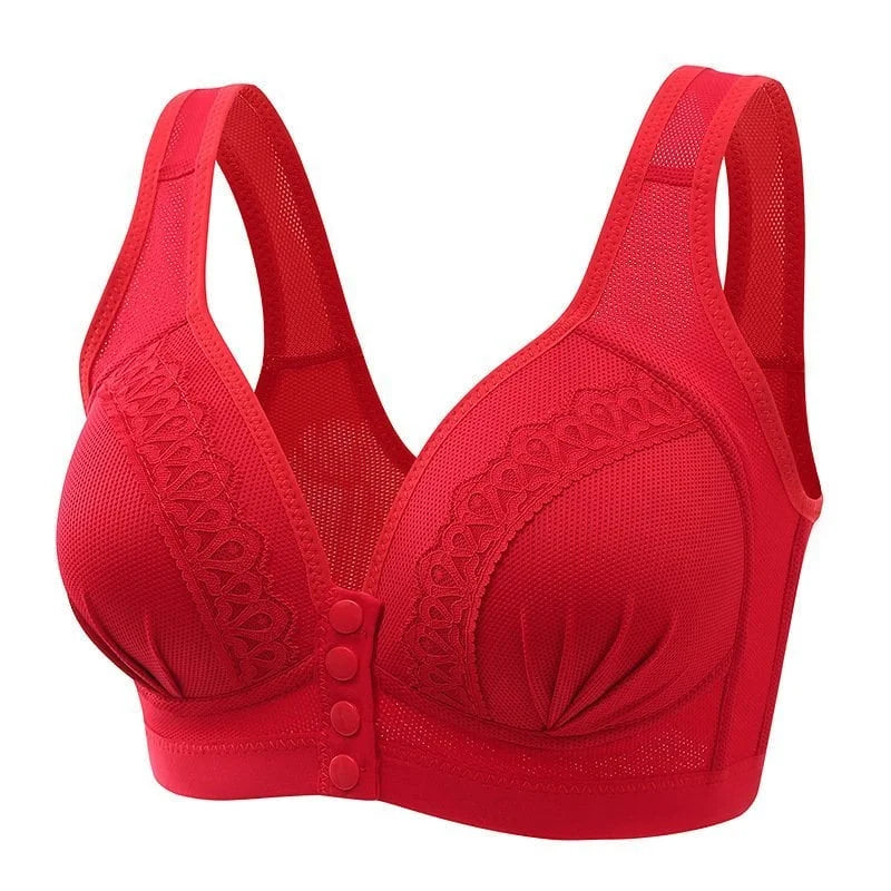 Buy 1 Get 2 Free-2024 breathable cotton bra with front button