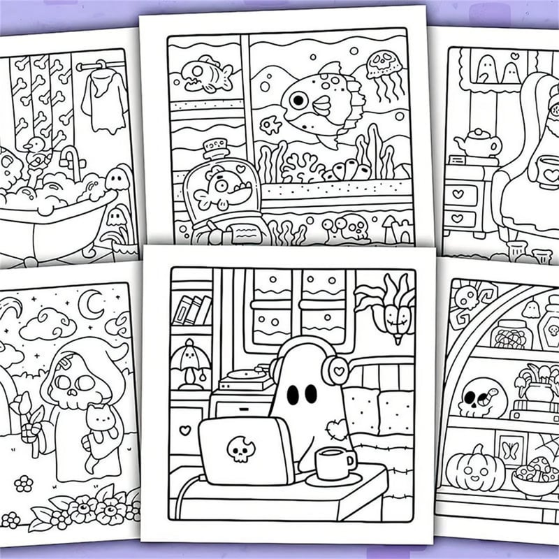 CUTE & COMFY COLORING BOOK