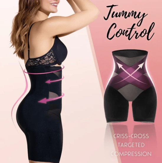 Cross Mesh Girdle for Waist Shaping