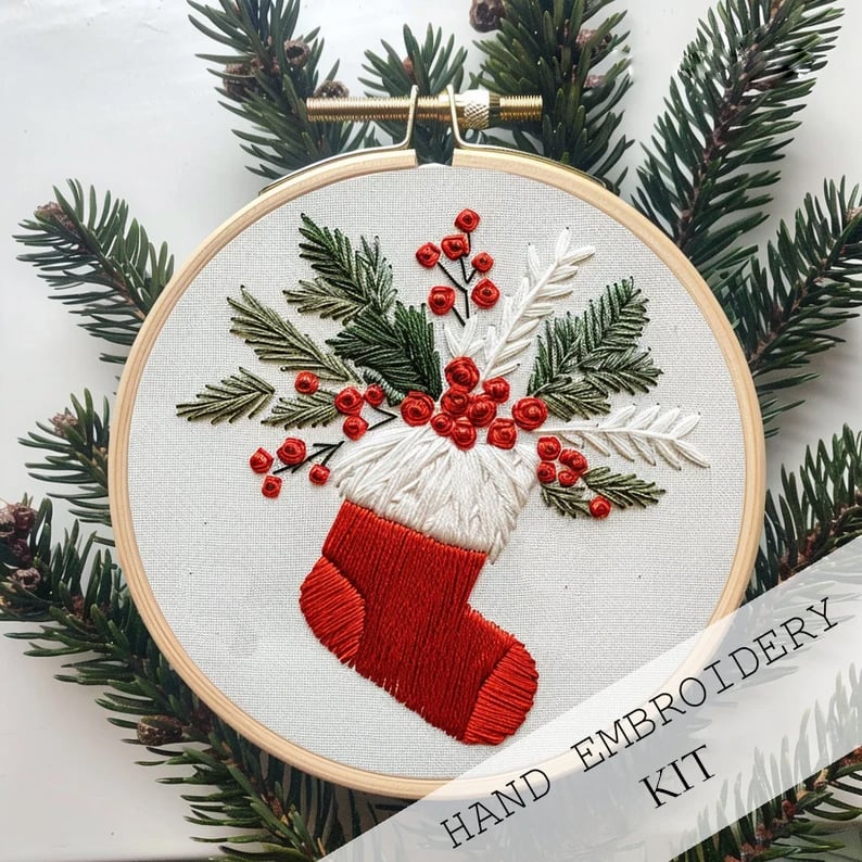 Christmas Embroidery KIT(DIY)