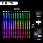 Color Waves LED Curtain Sync Lights