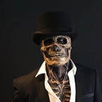 Bare brain skull latex mask