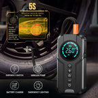 All-in-one emergency electric car jump starter air pump machine