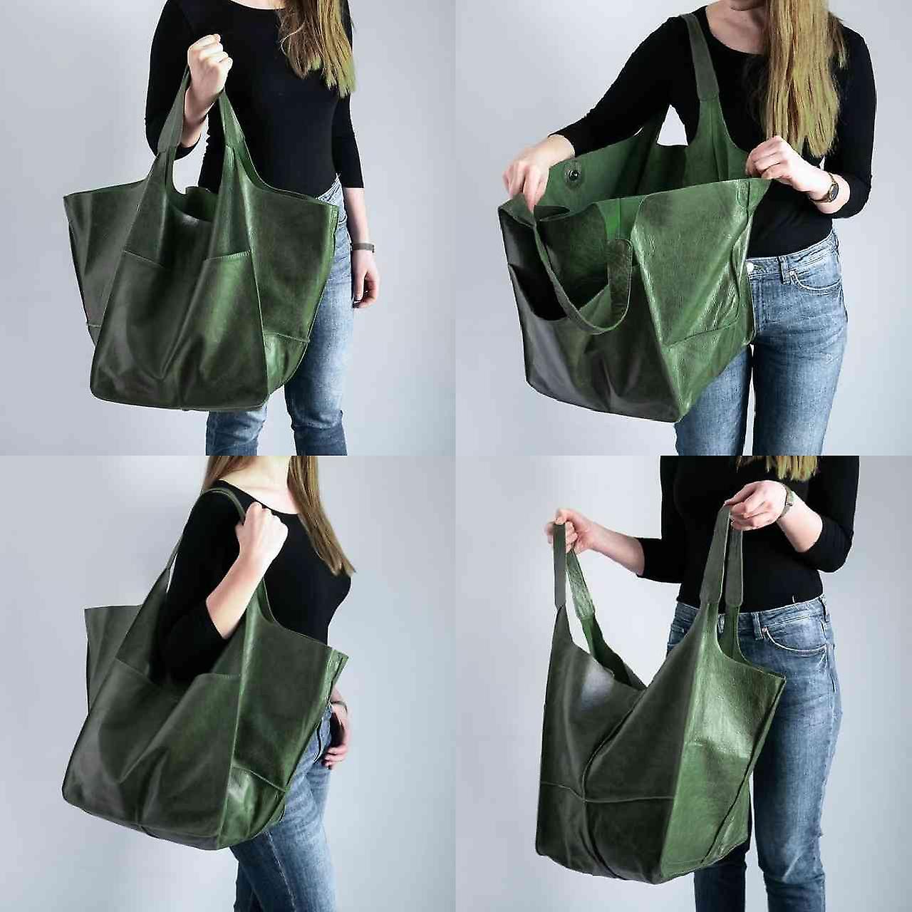 (🎄CHRISTMAS HOT SALE🎁) New Ladies Huge Oversized Leather Tote Bag
