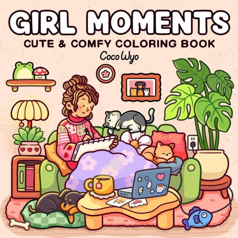 CUTE & COMFY COLORING BOOK