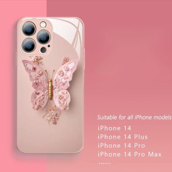Butterfly Pattern Cover Compatible with iPhone
