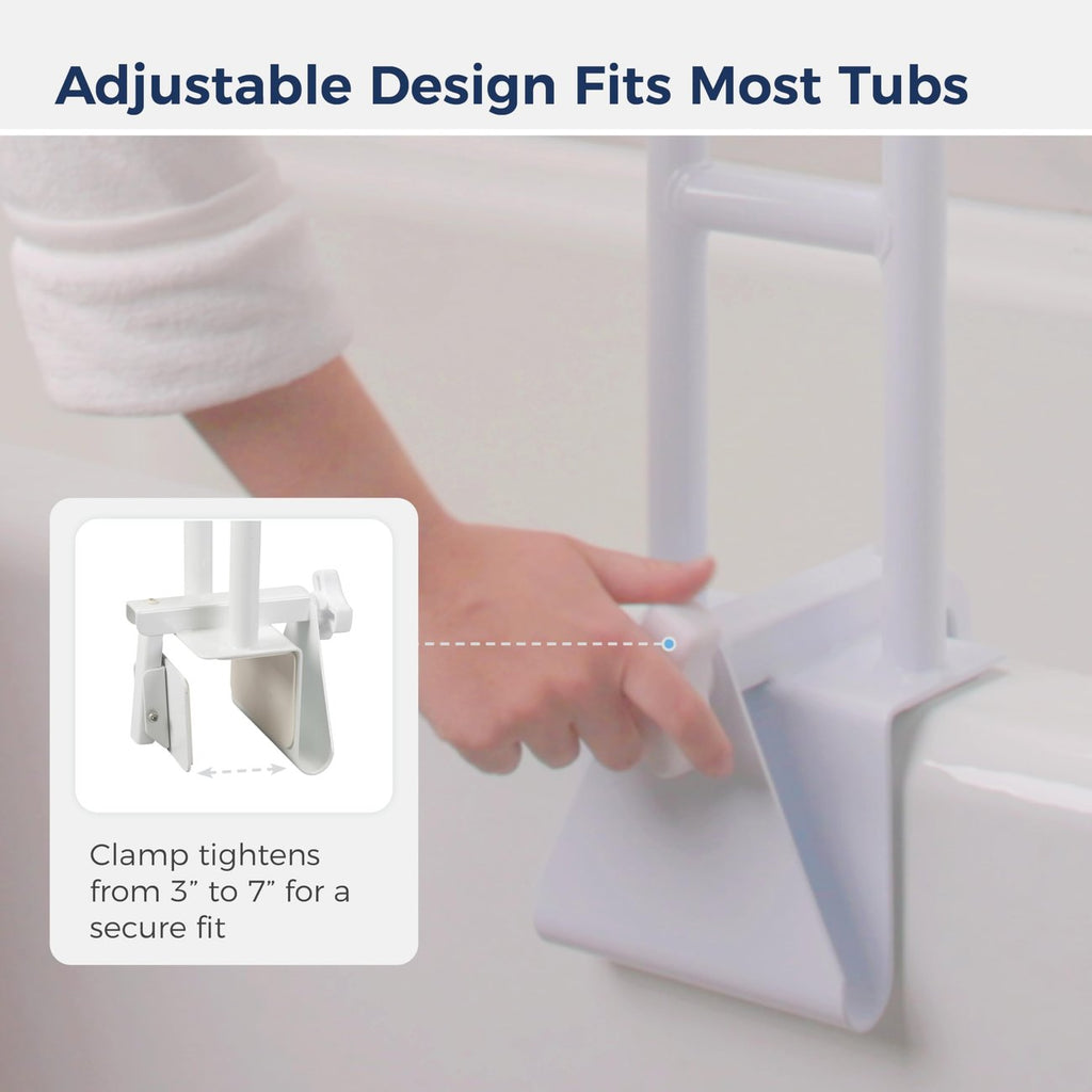 Clamp-On Tub Rail