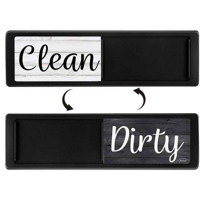 Clean Dirty Dishwasher Magnet Indicator Sign ✨