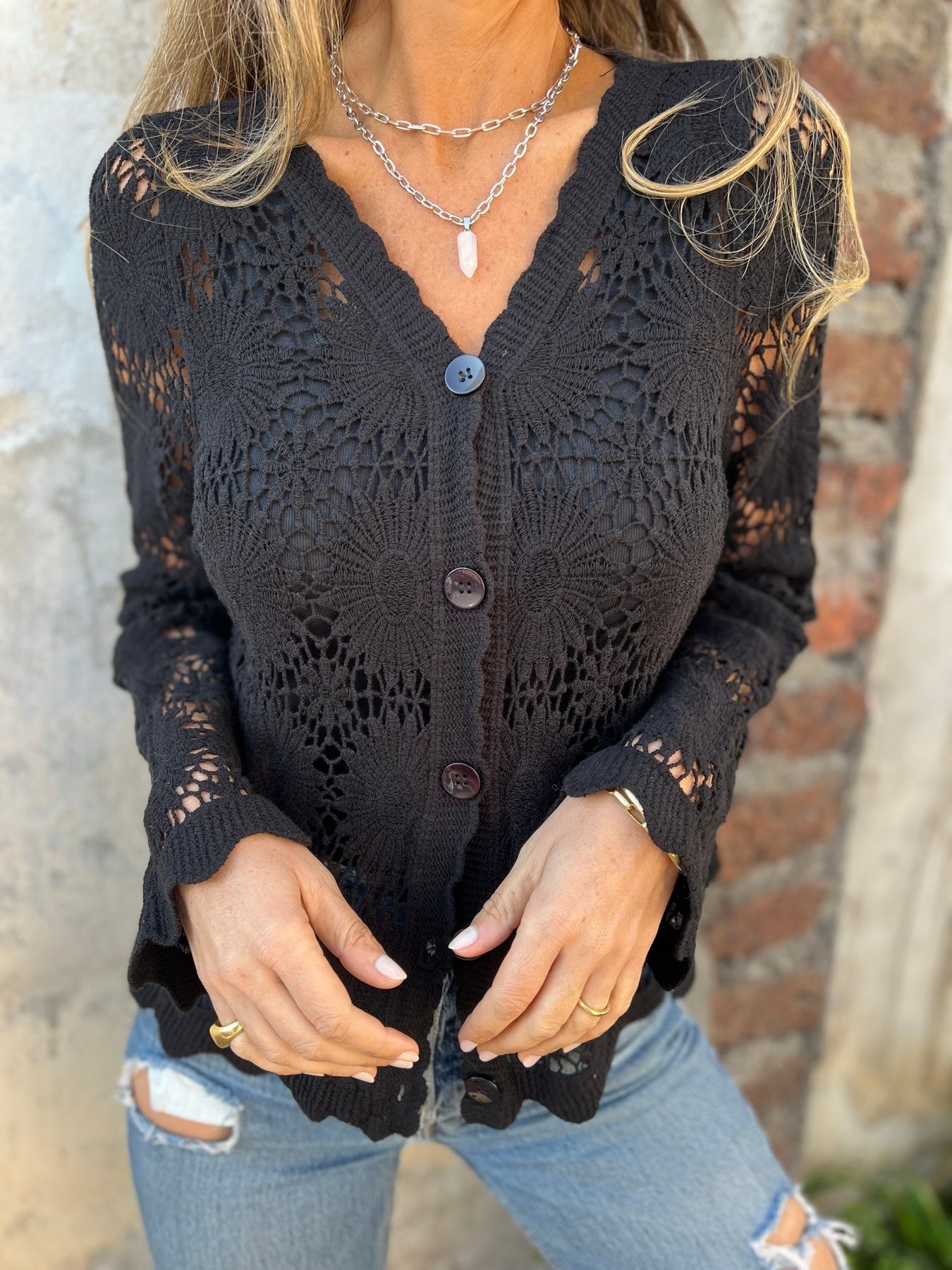 Cutout Embroidered Cover