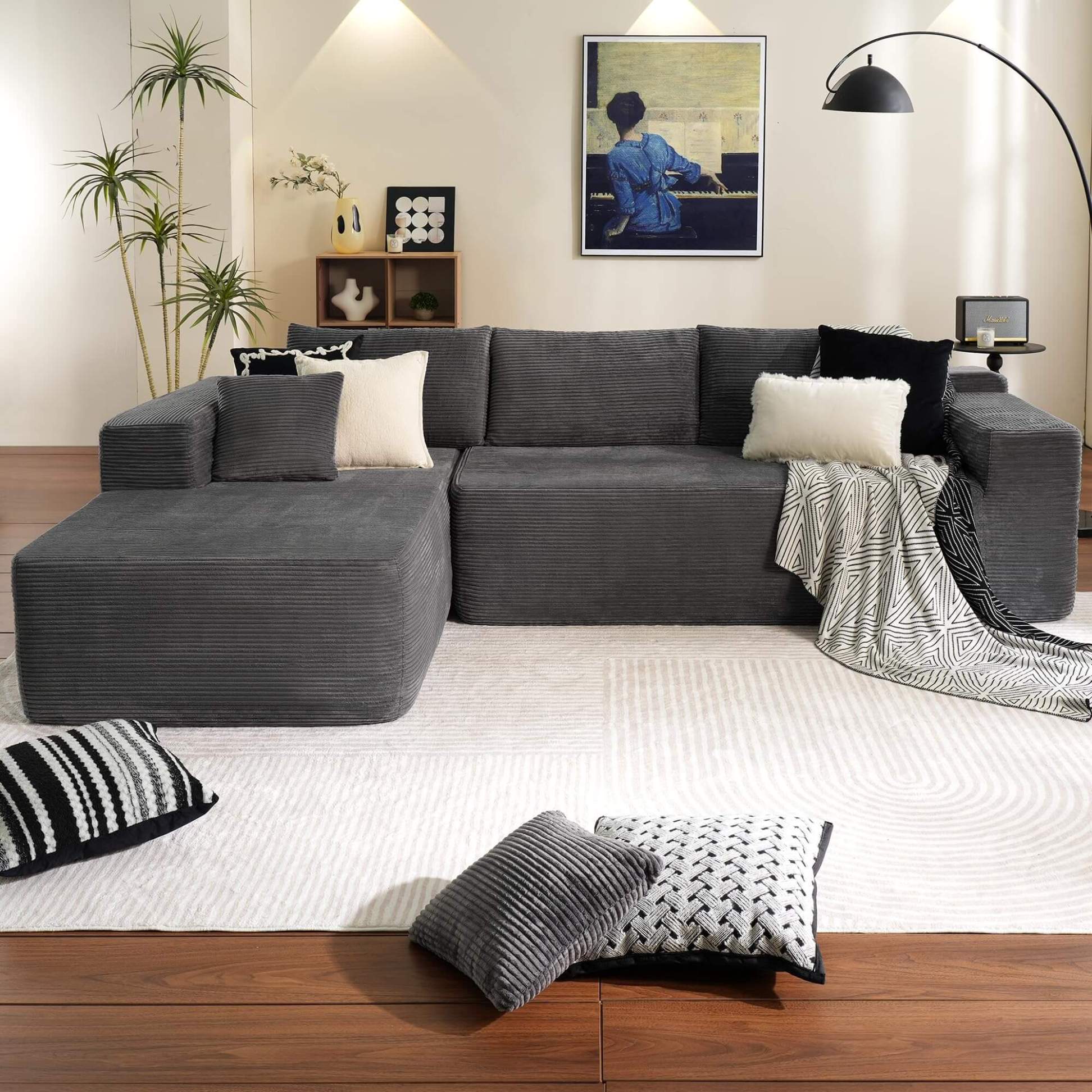 🛋️ Modular couch L-Shaped Sectional Sofa Set ✨