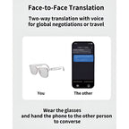 AI Wireless Bluetooth Translation Glasses