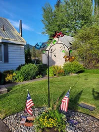 Beautiful Summer Multi Colored Flowers Wind Spinner