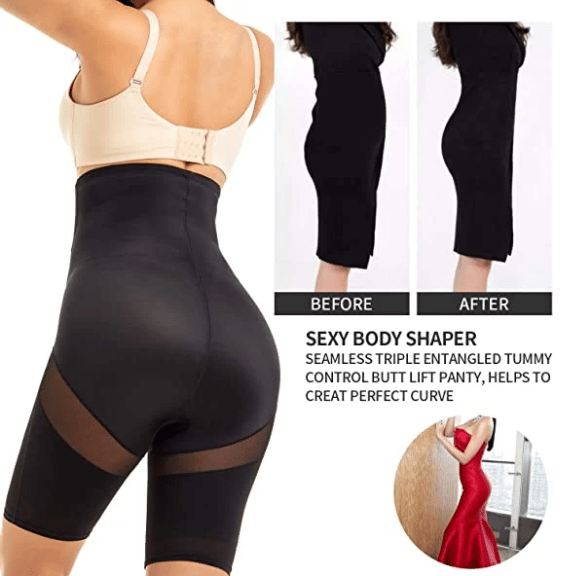 Cross Mesh Girdle for Waist Shaping