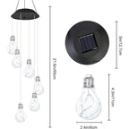 (🔥2025 BEST GIFT TO FAMILY🔥)Colorful LED Solar-Powered Light Bulb Wind Chimes