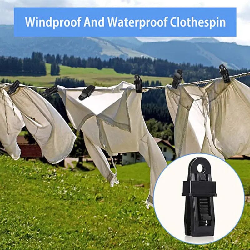 Adjustable robust locking handle clip