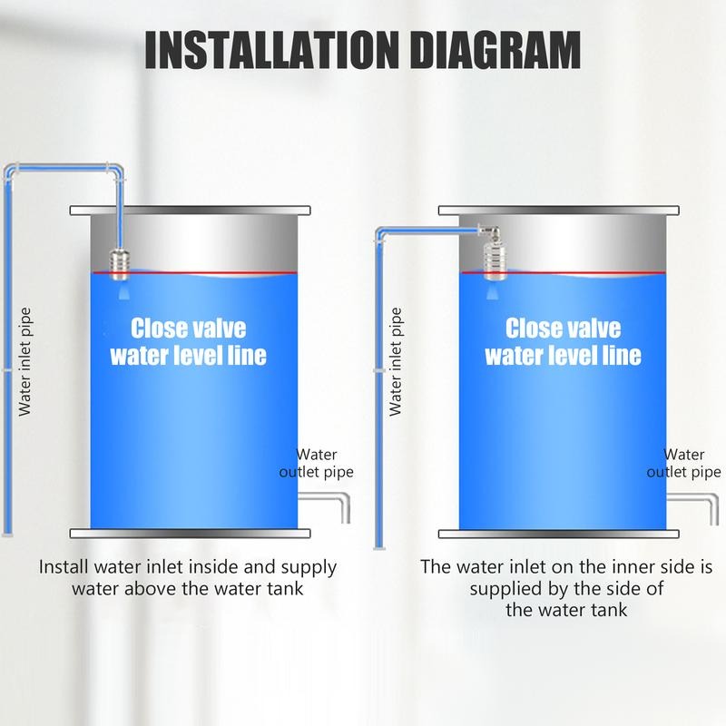 304 Stainless Steel Automatic Water Level Control Valve (1/2" Side water intake and 3/4'' Upper water intake)