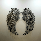 1 PAIR ANGEL WINGS METAL WALL ART WITH LED LIGHTS-🎁GIFT TO HER