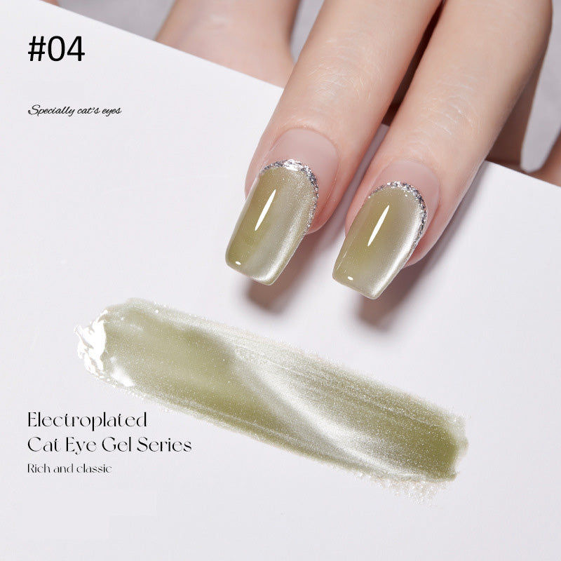 Crystal Wide Cat Eye Nail Gel Polish