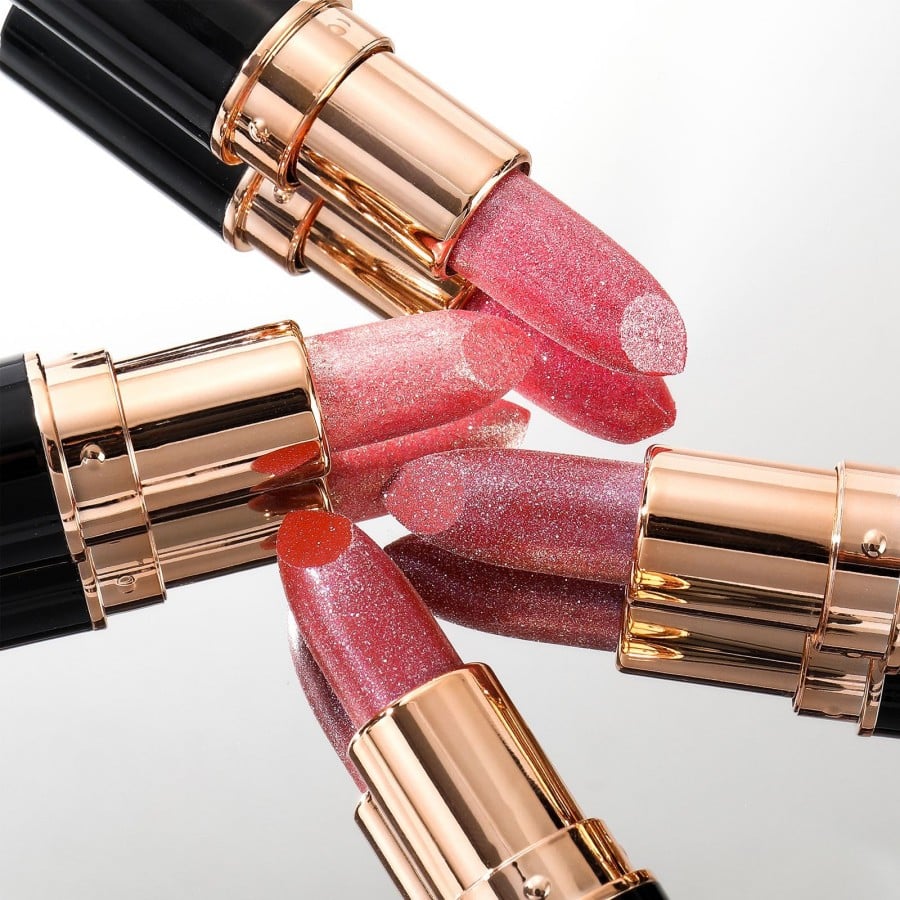 48% OFF Diamond Lip Gloss Glitter Lipstick Waterproof