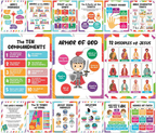 CHRISTIAN POSTERS FOR KIDS - 9 POSTERS INCLUDED