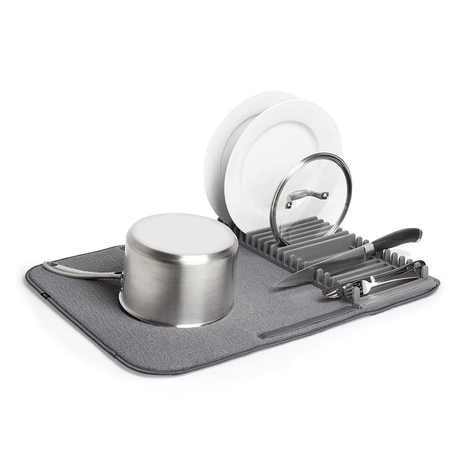 Dish Rack and Microfiber Drying Mat