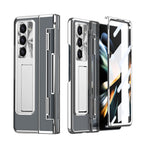 Armor Electroplated Shockproof Phone Case With Screen Protector For Galaxy Z Fold 6/5/4/3