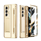 Armor Electroplated Shockproof Phone Case With Screen Protector For Galaxy Z Fold 6/5/4/3