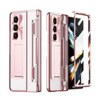 Armor Electroplated Shockproof Phone Case With Screen Protector For Galaxy Z Fold 6/5/4/3