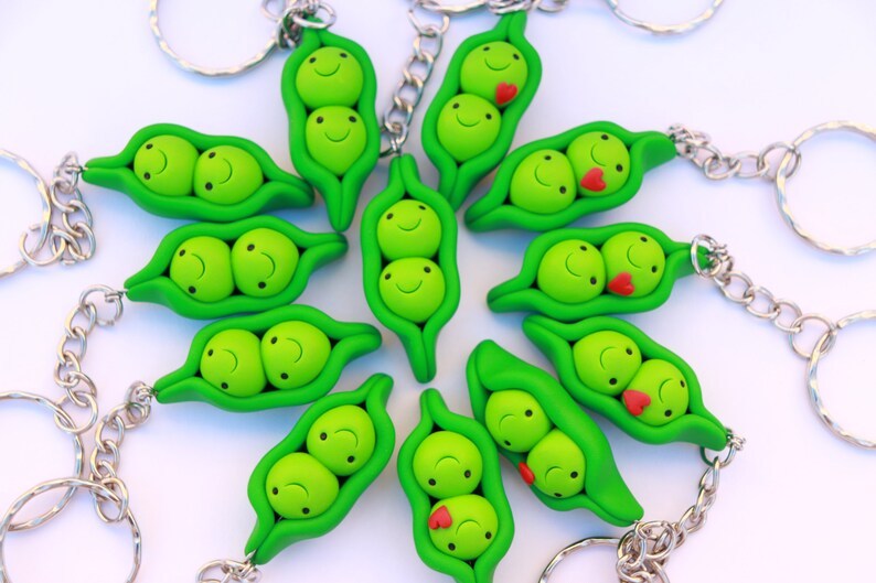Cute Pea Keychain
