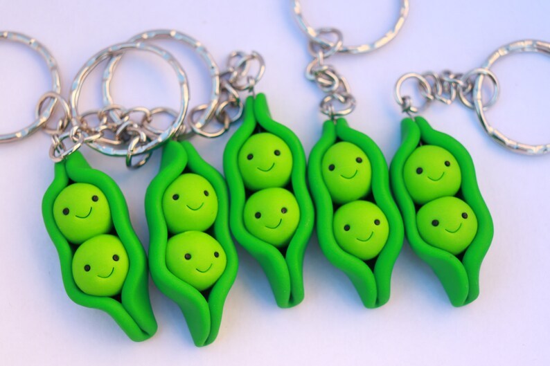 Cute Pea Keychain
