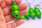 Cute Pea Keychain