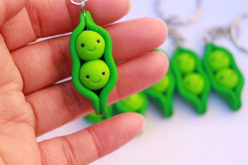 Cute Pea Keychain
