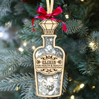 Christmas Potion Wooden Pendant