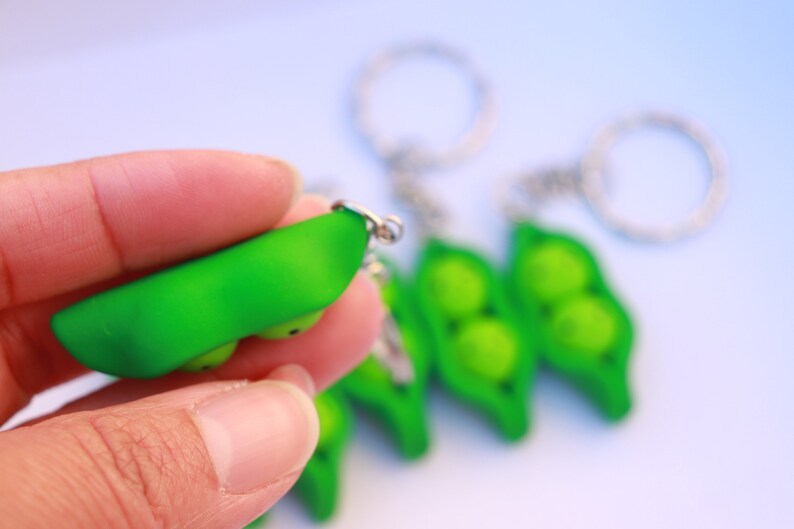 Cute Pea Keychain