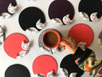 Cute cat coasters