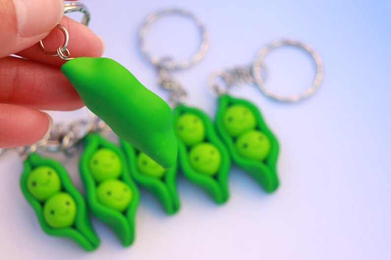 Cute Pea Keychain